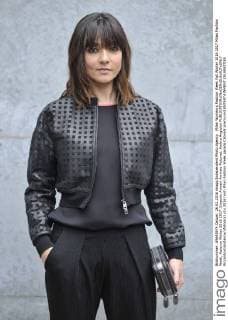 Milan Woman s Fashion Week Fall Winter 2016 2017 Milan Fashion Week, Autumn Winter 2016 2017. Emporio Armani Arrivals Pictured: Ambra Angiolini  RiccardoxGiordanox xfotosicki