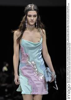 Milan Woman s Fashion Week Fall Winter 2016 2017 Milan Fashion Week, Autumn Winter 2016 2017. Versace fashionshow Pictured: Model  RiccardoxGiordanox xfotosicki