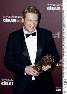 Cesar Preisverleihung in Paris - Preisträger Benoit Magimel - Cesar beste männliche Nebenrolle, Hermine - 41. Preisverleihung Cesar, Theatre du Chatelet, Paris Frankreich - 26 02 2016 JBAutissier Panoramic 