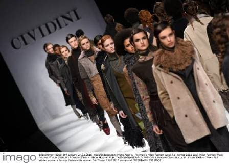 Woman s Milan Fashion Week Fall Winter 2016 2017 Milan Fashion Week Autumn Winter 2016 2017 Cividini Ifashion Show Pictured  SimonaxChioccia