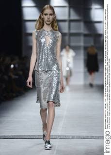 Milan Woman s Fashion Week Fall Winter 2016 2017 Milan Fashion Week, Autumn Winter 2016 2017. Acquilano Rimondi Fashionshow Pictured: Model  RiccardoxGiordanox xfotosicki