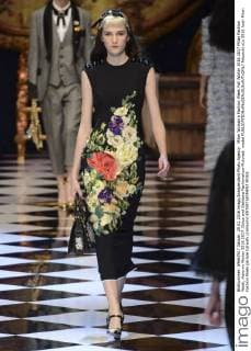 Milan Woman s Fashion Week Fall Winter 2016 2017 Milan Fashion Week, Autumn Winter 2016 2017. Dolce and Gabbana Fashionshow Pictured: model  fotosicki