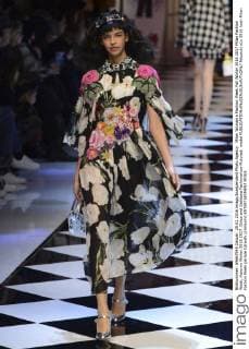 Milan Woman s Fashion Week Fall Winter 2016 2017 Milan Fashion Week, Autumn Winter 2016 2017. Dolce and Gabbana Fashionshow Pictured: model  fotosicki