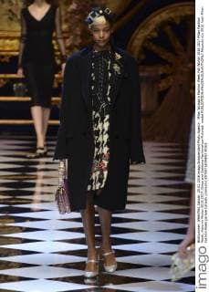 Milan Woman s Fashion Week Fall Winter 2016 2017 Milan Fashion Week, Autumn Winter 2016 2017. Dolce and Gabbana Fashionshow Pictured: model  fotosicki