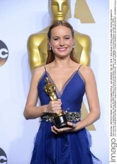 OSCARS. Beste Hauptdarstellerin. Preisträgerinnen 2011-2020 LOS ANGELES, Feb. 28, 2016 -- Brie Larson of Room poses after winning the award for best actress in a leading role, during the 88th Academy Awards at the Dolby Theater in Los Angeles, the United States, on Feb. 28, 2016. ) (lyi) US-LOS ANGELES-OSCARS-WINNERS YangxLei 