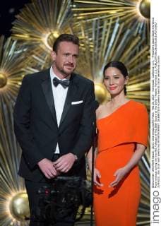 Feb 28, 2016 - Hollywood, California, U.S. - Presenters Jason Segel and Olivia Munn onstage during the live ABC Telecast of The 88th Oscars at the Dolby Theatre. Hollywood U.S. - ZUMAz03_