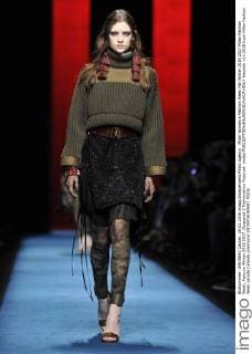 Milan Woman s Fashion Week Fall Winter 2016 2017 Milan Fashion Week, Autumn Winter 2016 2017. Dsquared 2 Fashionshow Pictured: model  fotosicki