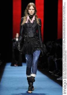 Milan Woman s Fashion Week Fall Winter 2016 2017 Milan Fashion Week, Autumn Winter 2016 2017. Dsquared 2 Fashionshow Pictured: model  fotosicki