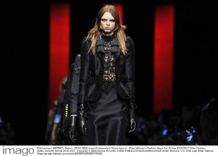Milan Woman s Fashion Week Fall Winter 2016 2017 Milan Fashion Week, Autumn Winter 2016 2017. Dsquared 2 Fashionshow Pictured: model  fotosicki