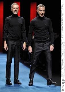 Milan Woman s Fashion Week Fall Winter 2016 2017 Milan Fashion Week, Autumn Winter 2016 2017. Dsquared 2 Fashionshow Pictured: Dean and Dan Caten  fotosicki