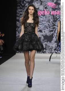 Milan Woman s Fashion Week Fall Winter 2016 2017 Milan Fashion Week, Autumn Winter 2016 2017. Angelo Marani Fashionshow Pictured: model  RiccardoxGiordanox xfotosicki