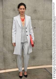 Woman s Milan Fashion Week Fall Winter 2016 2017 Milan Fashion Week Autumn Winter 2016 2017. Giorgio Armani Arrivals Pictured Nataly Domp  SimonaxChioccia