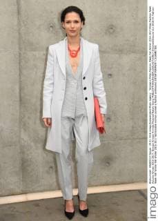 Woman s Milan Fashion Week Fall Winter 2016 2017 Milan Fashion Week Autumn Winter 2016 2017. Giorgio Armani Arrivals Pictured Nataly Domp  SimonaxChioccia