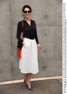 Woman s Milan Fashion Week Fall Winter 2016 2017 Milan Fashion Week Autumn Winter 2016 2017. Giorgio Armani Arrivals Pictured Miriam Leone  SimonaxChioccia