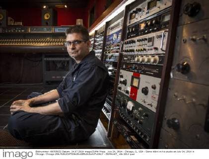 July 24, 2014 - Chicago, IL, USA - Steve Albini in his studio on July 24, 2014 in Chicago. Chicago USA - ZUMAm67_