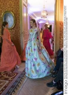 March 2, 2016 - Madrid, Madrid, Spain - A model walks the runway at the fashion company Tot-Hom with presents collection Haute Couture Spring-Summer in 2016-17 at the Residence of the French Embassy in Madrid, March 2, 2016. Madrid Spain  - ZUMAn230