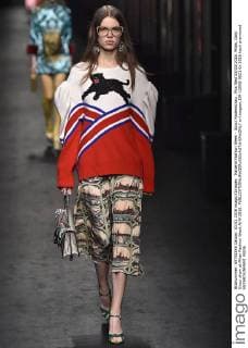 Mailand Fashion Week - Gucci Modenschau . Pics filed 03 03 2016. Milan, Italy. Gucci show at Milan Fashion Week A W 2016.  xi-Imagesx IIM-12095-0021
