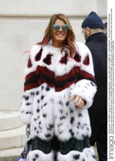 Anna Dello Russo CELEBRITES : Defile Balmain - Pret a Porter Automne Hiver - 03 03 2016 GwendolineLeGoff Panoramic 