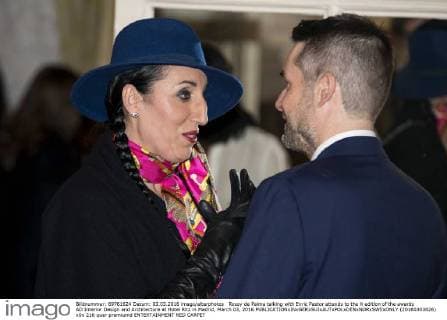 Rossy de Palma talking with Enric Pastor attends to the X edition of the awards AD Interior Design and Architecture at Hotel Ritz in Madrid, March 03, 2016  (20160303026)