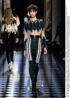 205420 Marineau Starface 2016-03-03 Paris France Fashion week ready to wear AW 2016. Defile de mode pret a porter automne hiver 2016.Balmain. Balmain , autumn-winter 2016 Paris, France Editorial use only  Copyright: xMarineaux STAR_205420_063