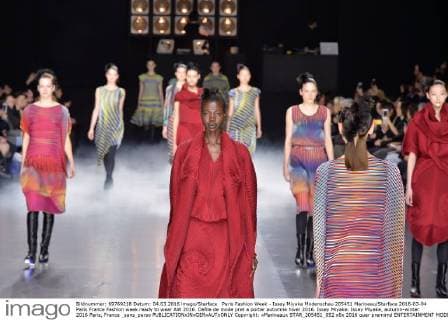 Paris Fashion Week - Issey Miyake Modenschau 205451 Marineau Starface 2016-03-04 Paris France Fashion week ready to wear AW 2016. Defile de mode pret a porter automne hiver 2016. Issey Miyake. Issey Miyake, autumn-winter 2016 Paris, France _sans_perso  Copyright: xMarineaux STAR_205451_052