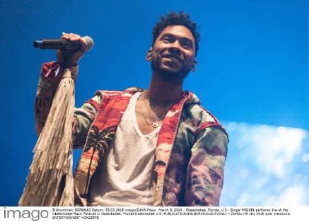 March 5, 2016 - Okeechobee, Florida, U.S - Singer MIGUEL performs live at the Okeechobee Music Festival in Okeechobee, Florida Okeechobee U.S. - ZUMAs135