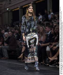 March 7, 2016 - Melbourne, Victoria, Australia - March 7, 2016 - Melbourne, Australia - A model wears Romance Was Born for the 2016 Opening Runway during Melbourne Fashion Week. Melbourne Australia - ZUMAk106