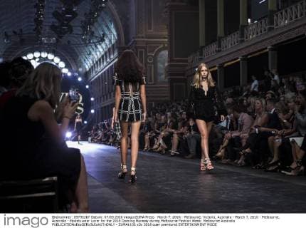 March 7, 2016 - Melbourne, Victoria, Australia - March 7, 2016 - Melbourne, Australia - Models wear Lover for the 2016 Opening Runway during Melbourne Fashion Week. Melbourne Australia - ZUMAk106