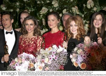 Florian David Fitz, Elizabeth Hurley, Bar Refaeli, Palina Rojinski und Alexandra Maria Lara bei der Verleihung der People Style Awards 2016 im Hotel Vier Jahreszeiten Kempinski. München, 07.03.2016 Foto:xS.xGabschx xFuturexImage