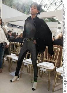 205559 Serge Arnal Starface 2016-03-08 Paris France Fashion week ready to wear AW 2016. Defile de mode pret a porter automne hiver 2016. Chanel. People. Front Row. Smith, Willow  Copyright: xSergexArnalx xStarfacex STAR_205559_026