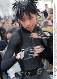 205559 Serge Arnal Starface 2016-03-08 Paris France Fashion week ready to wear AW 2016. Defile de mode pret a porter automne hiver 2016. Chanel. People. Front Row. Smith, Willow  Copyright: xSergexArnalx xStarfacex STAR_205559_052
