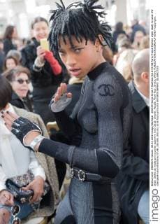 205559 Serge Arnal Starface 2016-03-08 Paris France Fashion week ready to wear AW 2016. Defile de mode pret a porter automne hiver 2016. Chanel. People. Front Row. Smith, Willow  Copyright: xSergexArnalx xStarfacex STAR_205559_055
