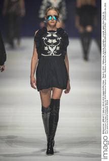 March 8, 2016 - Melbourne, Victoria, Australia - A model wears Alice McCall for the Premium Runway 2 show during the 2016 Melbourne Fashion Week. Melbourne Australia - ZUMAk106