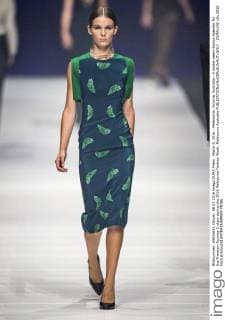 March 8, 2016 - Melbourne, Victoria, Australia - A model wears Bianca Spender for the Premium Runway 2 show during the 2016 Melbourne Fashion Week. Melbourne Australia - ZUMAk106
