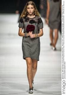 March 8, 2016 - Melbourne, Victoria, Australia - A model wears Megan Park for the Premium Runway 3 show during the 2016 Melbourne Fashion Week. Melbourne Australia - ZUMAk106