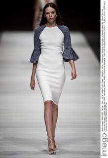 March 8, 2016 - Melbourne, Victoria, Australia - A model wears By Johnny for the Premium Runway 3 show during the 2016 Melbourne Fashion Week. Melbourne Australia - ZUMAk106