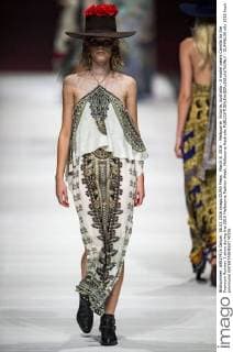 March 8, 2016 - Melbourne, Victoria, Australia - A model wears Camilla for the Premium Runway 3 show during the 2016 Melbourne Fashion Week. Melbourne Australia - ZUMAk106
