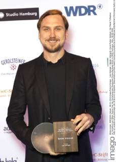 Lars Eidinger ( Bester Interpret, David Foster Wallace: Der Planet Trillaphon im Verhältnis zur Üblen Sache ) bei der Verleihung des Deutschen Hörbuchpreises 2016 im WDR Funkhaus. Köln, 08.03.2016 Foto:xC.xHardtx xFuturexImage