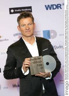 Philipp Moog (Beste Unterhaltung, Mario Giordano: Tante Poldi und die sizilianischen Löwen ) bei der Verleihung des Deutschen Hörbuchpreises 2016 im WDR Funkhaus. Köln, 08.03.2016 Foto:xC.xHardtx xFuturexImage