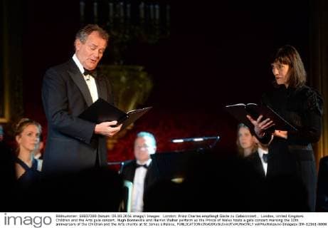 London: Prinz Charles empfängt Gäste zu Galakonzert . London, United Kingdom. Children and the Arts gala concert. Hugh Bonneville and Harriet Walter perform as the Prince of Wales hosts a gala concert marking the 10th anniversary of the Children and the Arts charity at St James s Palace,  xWPAxRotax xi-Imagesx IIM-12161-0008