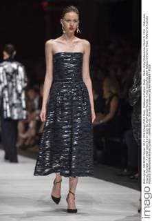 Melbourne Fashion Week - Martin Grant Modenschau March 9, 2016 - Melbourne, Victoria, Australia - A model wears Martin Grant for the Premium Runway 4 show during the 2016 Melbourne Fashion Week. Melbourne Australia - ZUMAk106