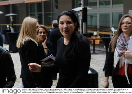 March 10, 2016 - Athens, Greece - MARINA ABRAMOVIC presents As One in Athens. A major collaboration between NEON and MAI (Marina Abramovic Institute) take place in Athens this March. The six-week program will comprise a participatory project for the public based on the Abramovic Method, in conjunction with a parallel program of Performance and Immaterial Art called NEON-MAI Lab. .The Abramovic Method is a series of exercises designed by the artist over the course of 40 years to explore and push the boundaries of body and mind. In this project the public becomes inextricably woven with the art. The Lab will present durational works, conversations, workshops and lectures together with emerging Greek performance artists who were personally selected by Abramovic. Athens Greece - ZUMAv62_