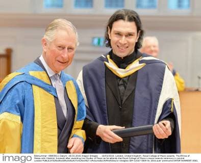 . 10 03 2016. London, United Kingdom. Royal College of Music awards. The Prince of Wales with Vladimir Jurowski after awarding him Doctor of Music as he attends the Royal College of Music s music awards ceremony in central London  xPicturexbyxWPAxRotax xi-Imagesx IIM-12167-0004