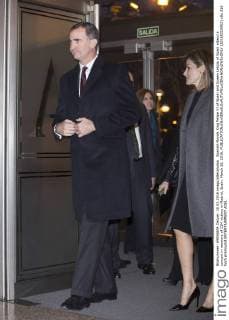 Spanish Royals King Felipe VI of Spain and Queen Letizia of Spain attend a concert in memory of 11M victims in Madrid, Spain. March 10, 2016.  (20160310002)