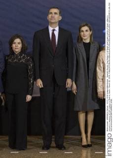 Spanish Royals King Felipe VI of Spain and Queen Letizia of Spain attend a concert in memory of 11M victims in Madrid, Spain. March 10, 2016.  (20160310014)