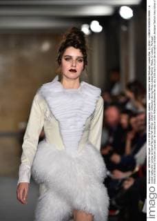 Lisboa Fashion Week Portugal, Lisbon,Mar. 11,2016 - LISBOA FASHION WEEK - A model walks the runway at David Ferreira Fall Winter 2016 17 Collection during Moda Lisboa Fashion Week, in Lisbon, Portugal.  Copyright: BrunoxdexCarvalho