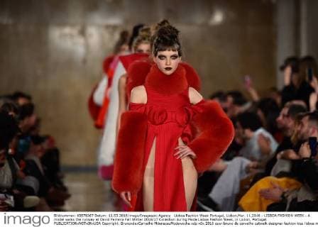 Lisboa Fashion Week Portugal, Lisbon,Mar. 11,2016 - LISBOA FASHION WEEK - A model walks the runway at David Ferreira Fall Winter 2016 17 Collection during Moda Lisboa Fashion Week, in Lisbon, Portugal.  Copyright: BrunoxdexCarvalho