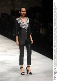 March 11, 2016 - Jakarta, DKI Jakarta, Indonesia - JAKARTA, INDONESIA - MARCH 11 : A model perform designs by Stephan Tach of Japan during The 5th Indonesia Fashion Week at Jakarta Convention Centre on March 11, 2016 in Jakarta, Indonesia. Jakarta Indonesia - ZUMAys1_