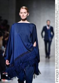 Moda Lisboa Fashion Week Portugal, Lisbon,Mar. 12,2016 - LISBOA FASHION WEEK - A model walks the runway Miguel Vieira Fall Winter 2016 17 Collection during Moda Lisboa Fashion Week, in Lisbon, Portugal.  Copyright: BrunoxdexCarvalho