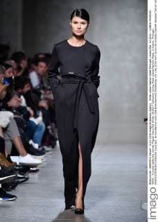Moda Lisboa Fashion Week Portugal, Lisbon,Mar. 12,2016 - LISBOA FASHION WEEK - A model walks the runway Miguel Vieira Fall Winter 2016 17 Collection during Moda Lisboa Fashion Week, in Lisbon, Portugal.  Copyright: BrunoxdexCarvalho